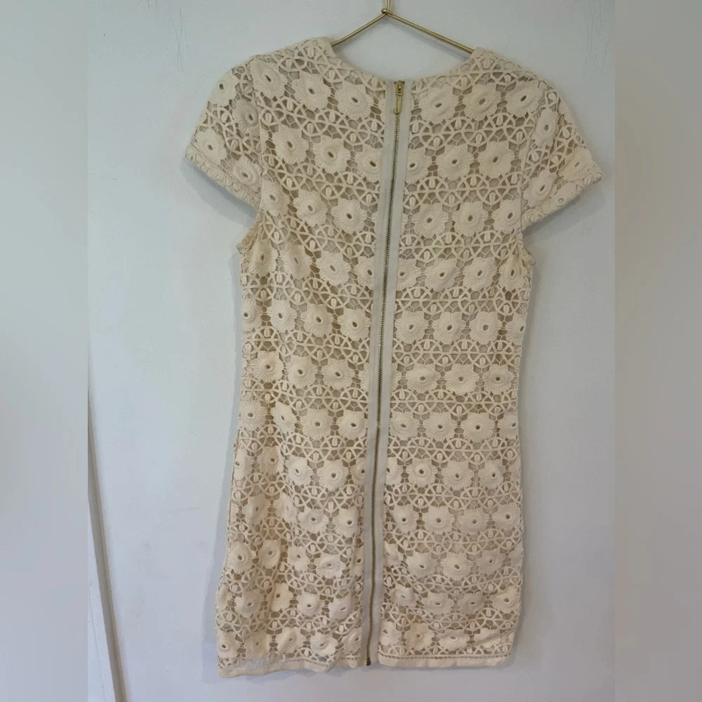 Juicy Couture eyelet cream dress size 6 - Picture 2 of 9